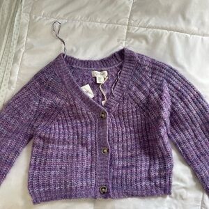 Jessica Simpson purple button up cardigan